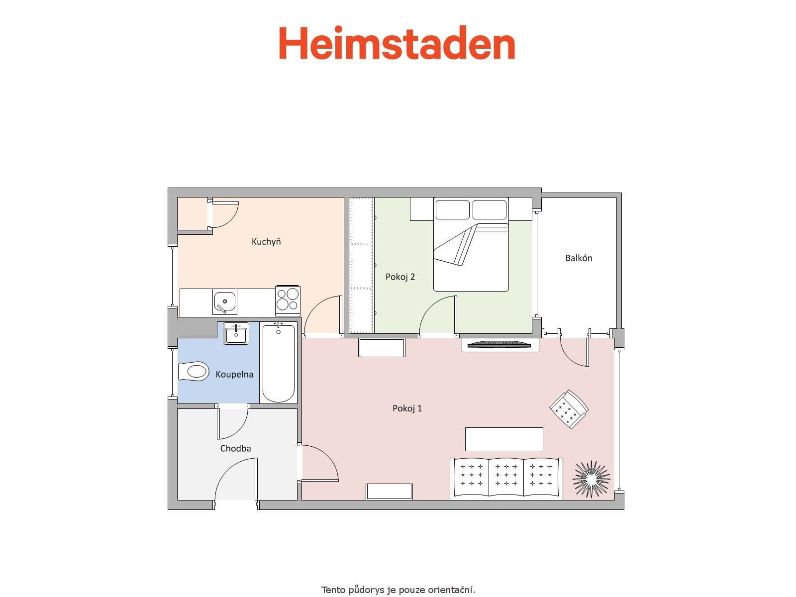 2 bedroom flat to rent, 46 m², Lesní, Orlová, Moravskoslezský Region 2 bedroom flat to rent, 46 m², Lesní, Orlová, Moravskoslezský Region