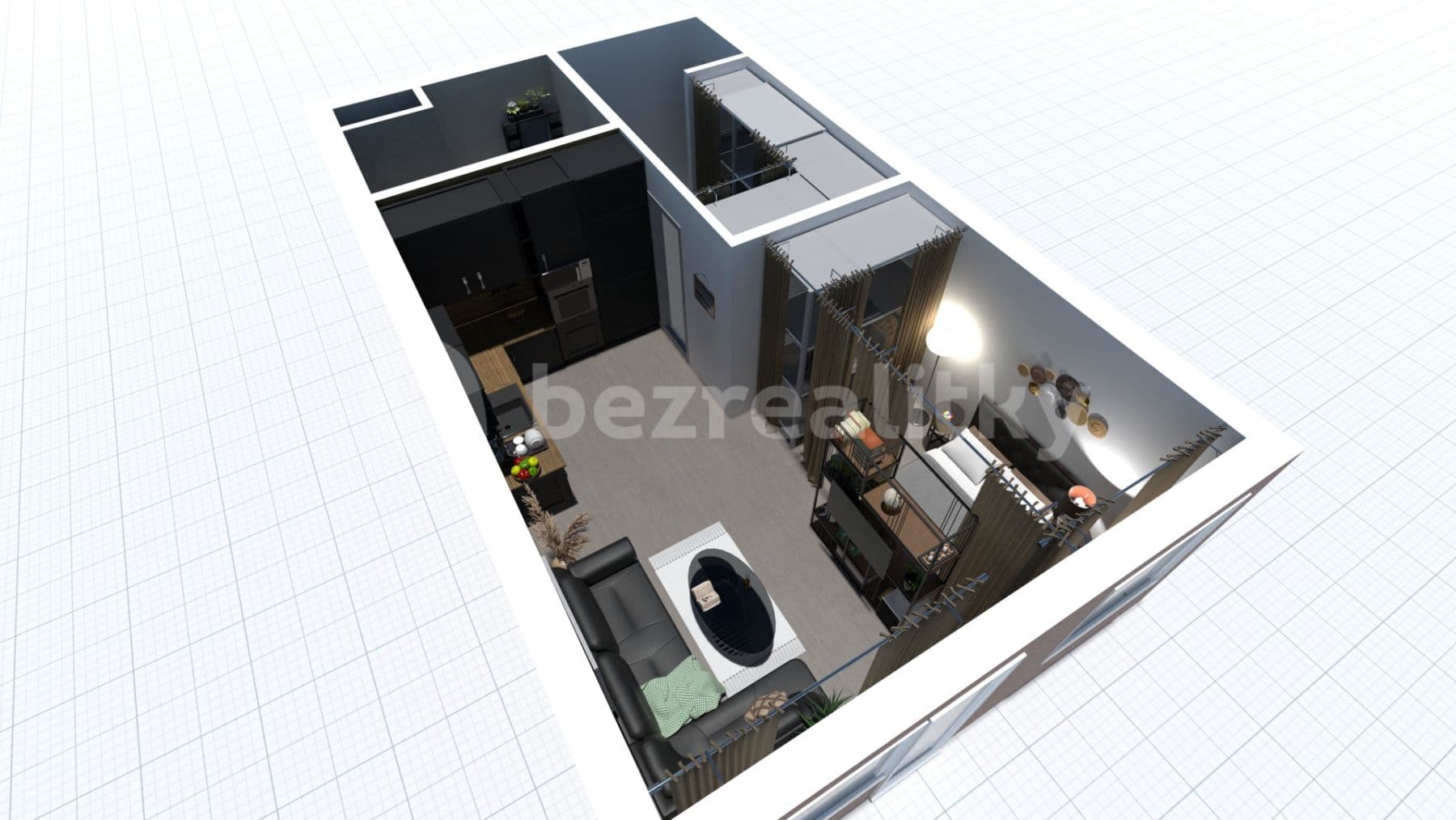1 bedroom with open-plan kitchen flat to rent, 43 m², Thomasova, Prague, Prague 1 bedroom with open-plan kitchen flat to rent, 43 m², Thomasova, Prague, Prague