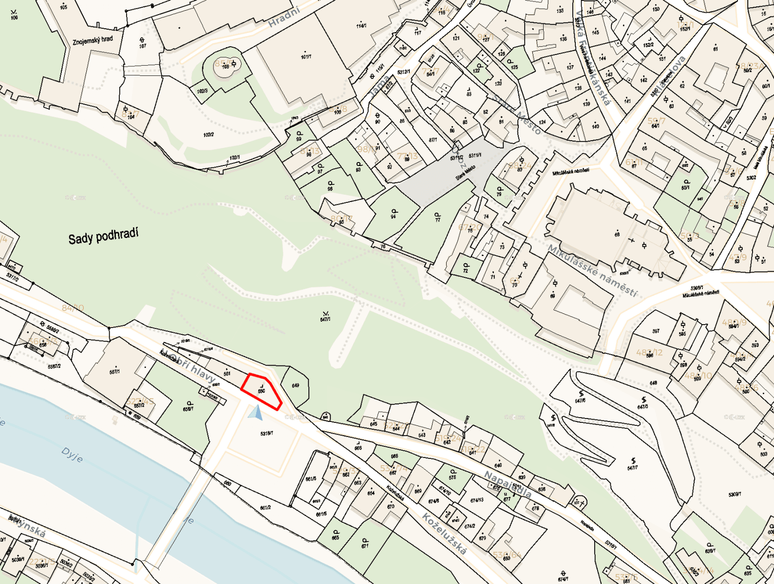 plot for sale, 147 m², Koželužská, Znojmo, Jihomoravský Region plot for sale, 147 m², Koželužská, Znojmo, Jihomoravský Region