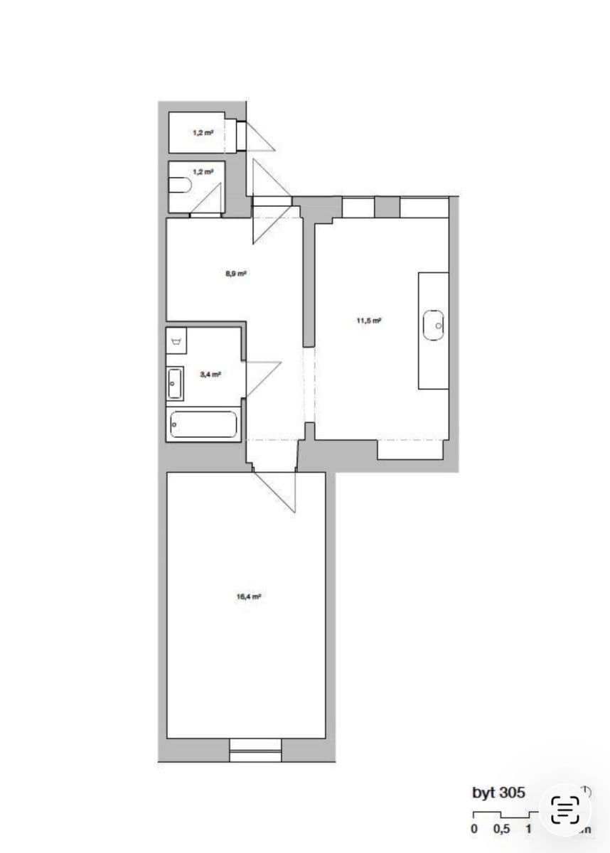 1 bedroom flat to rent, 41 m², Jeronýmova, Prague, Prague 1 bedroom flat to rent, 41 m², Jeronýmova, Prague, Prague