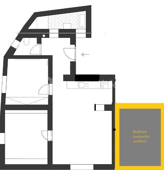 3 bedroom with open-plan kitchen flat to rent, 82 m², Záběhlická, Prague, Prague 3 bedroom with open-plan kitchen flat to rent, 82 m², Záběhlická, Prague, Prague