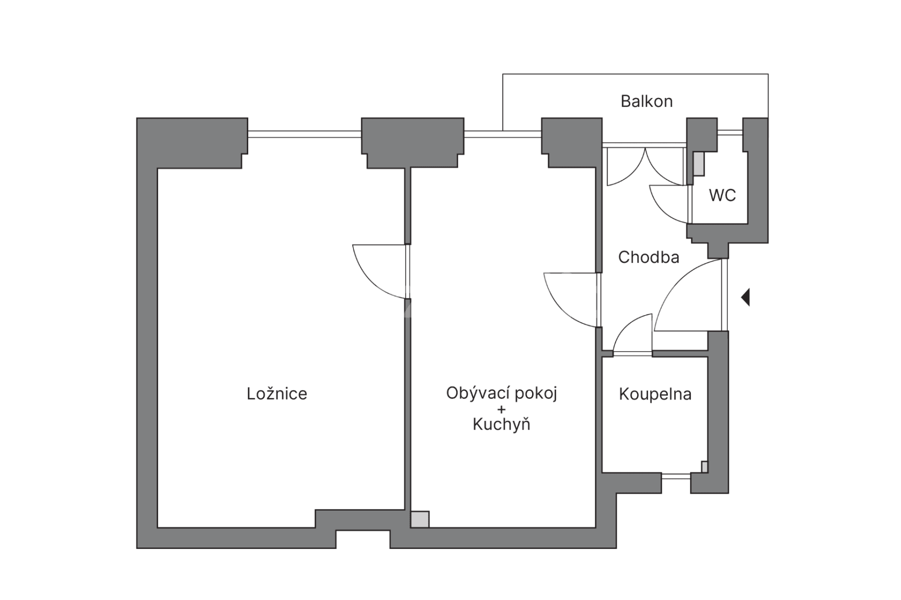 1 bedroom with open-plan kitchen flat to rent, 50 m², Sinkulova, Prague, Prague 1 bedroom with open-plan kitchen flat to rent, 50 m², Sinkulova, Prague, Prague