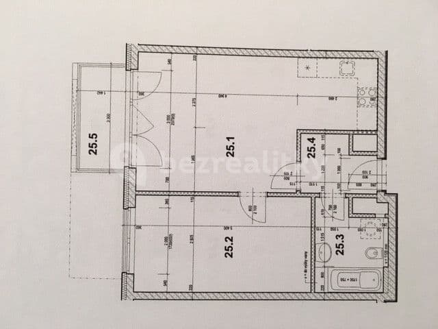 1 bedroom with open-plan kitchen flat to rent, 55 m², Mantovská, Prague, Prague 1 bedroom with open-plan kitchen flat to rent, 55 m², Mantovská, Prague, Prague