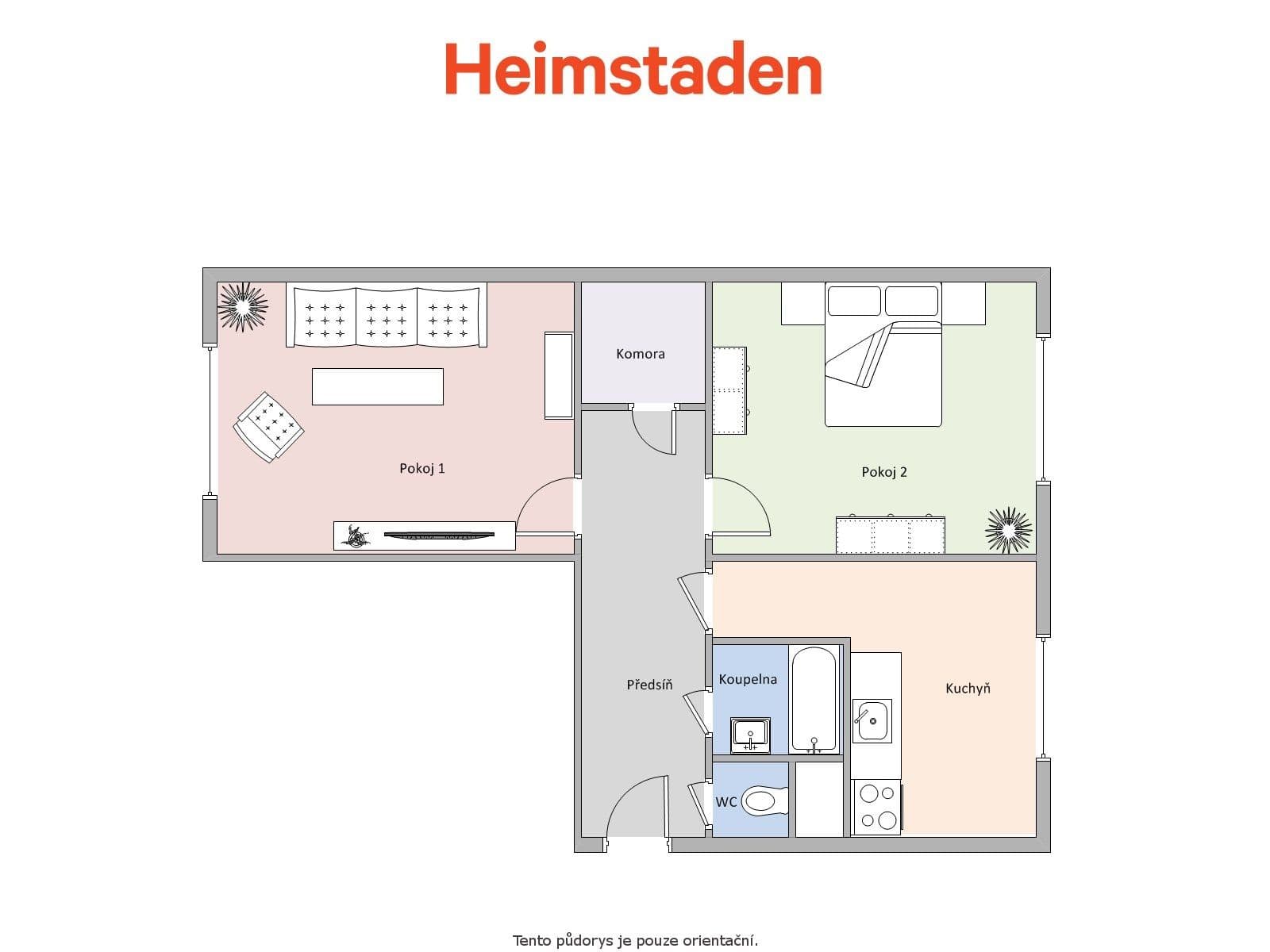 2 bedroom flat to rent, 56 m², Prameny, Karviná, Moravskoslezský Region 2 bedroom flat to rent, 56 m², Prameny, Karviná, Moravskoslezský Region