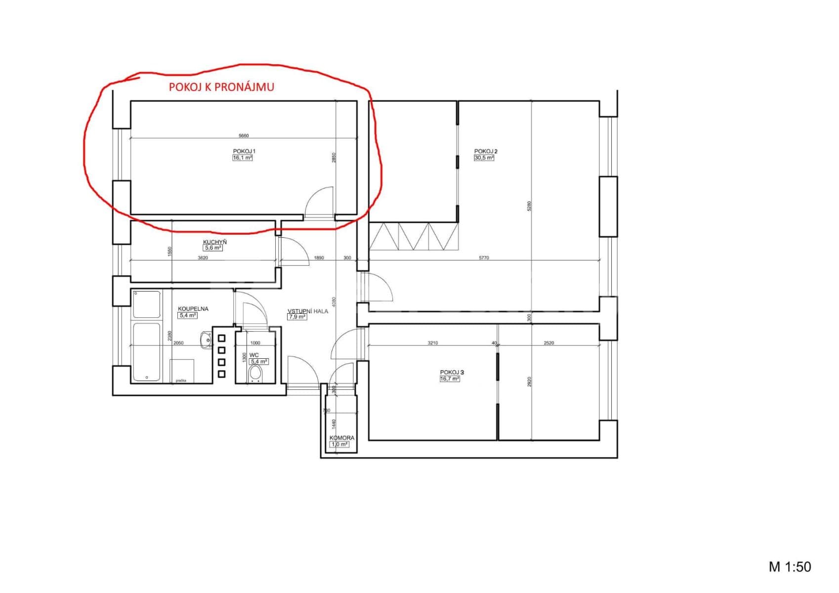 3 bedroom flat to rent, 86 m², Lublaňská, Prague, Prague 3 bedroom flat to rent, 86 m², Lublaňská, Prague, Prague