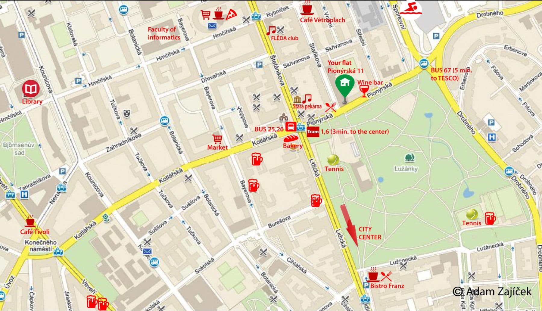 flat to rent, 107 m², Pionýrská, Brno, Jihomoravský Region flat to rent, 107 m², Pionýrská, Brno, Jihomoravský Region