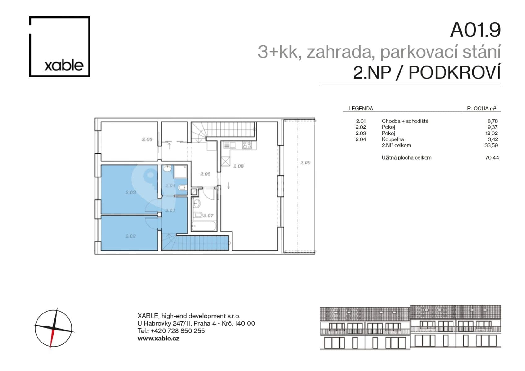 2 bedroom with open-plan kitchen flat for sale, 70 m², Nová, Kouřim, Středočeský Region 2 bedroom with open-plan kitchen flat for sale, 70 m², Nová, Kouřim, Středočeský Region