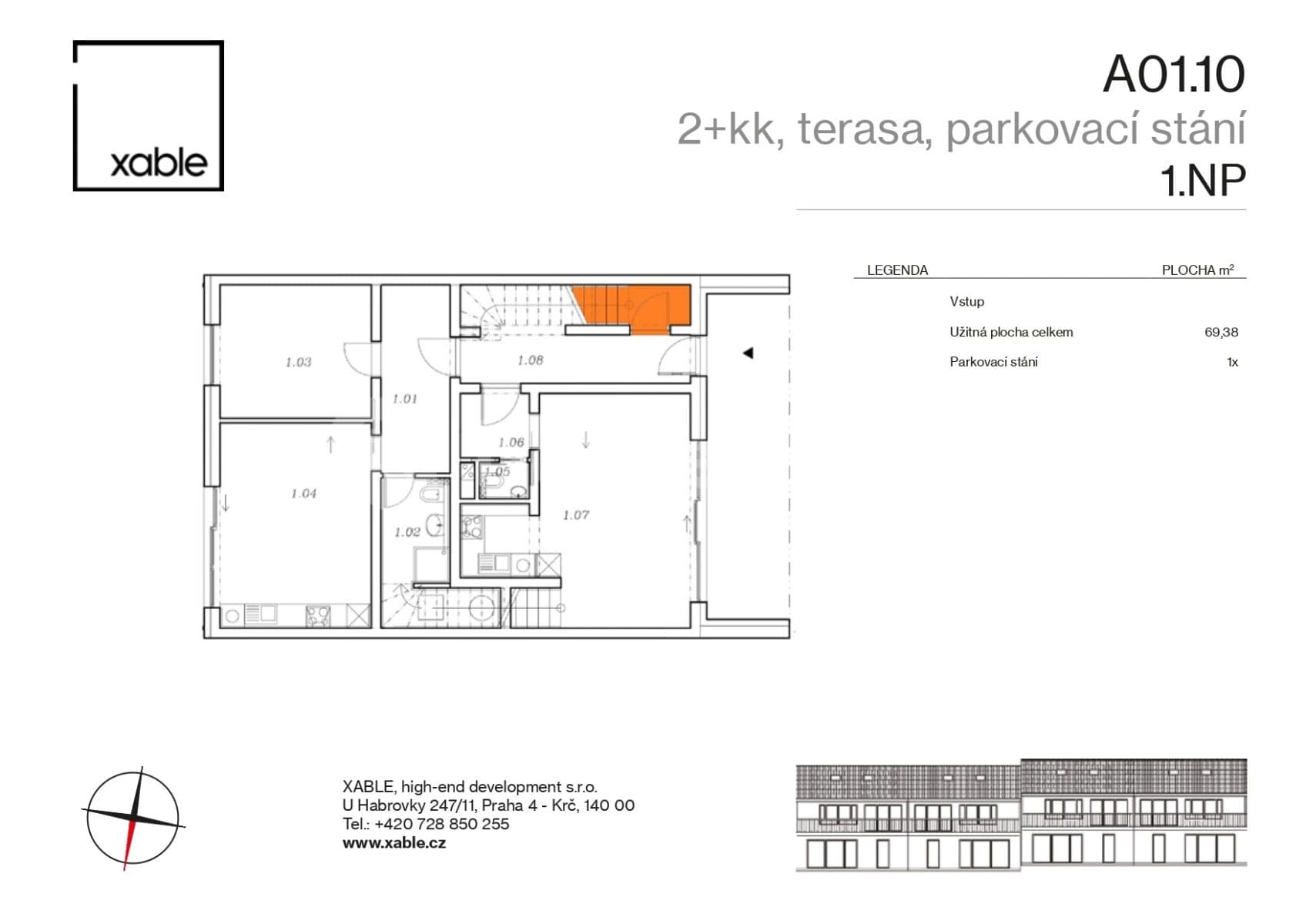 1 bedroom with open-plan kitchen flat for sale, 69 m², Nová, Kouřim, Středočeský Region 1 bedroom with open-plan kitchen flat for sale, 69 m², Nová, Kouřim, Středočeský Region