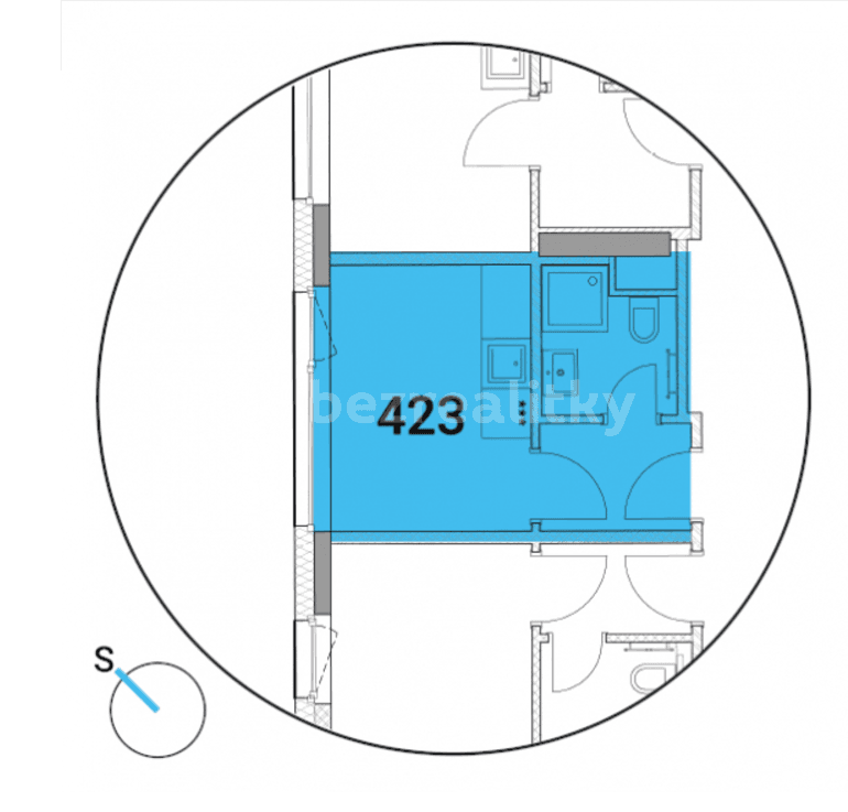 Studio flat to rent, 13 m², Mukařovského, Prague, Prague Studio flat to rent, 13 m², Mukařovského, Prague, Prague