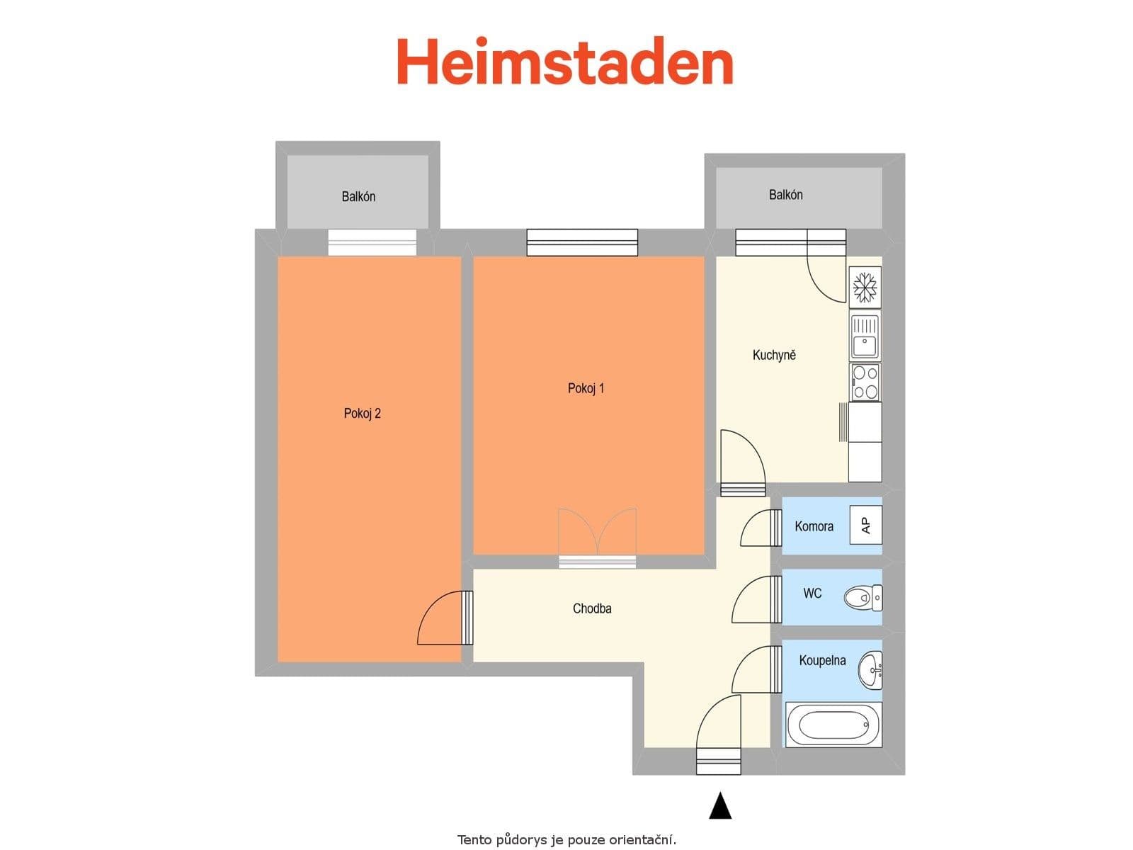 2 bedroom flat to rent, 59 m², Na Nábřeží, Havířov, Moravskoslezský Region 2 bedroom flat to rent, 59 m², Na Nábřeží, Havířov, Moravskoslezský Region