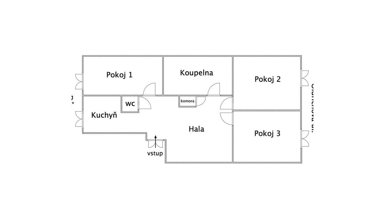 3 bedroom flat to rent, 95 m², Oldřichova, Prague, Prague 3 bedroom flat to rent, 95 m², Oldřichova, Prague, Prague