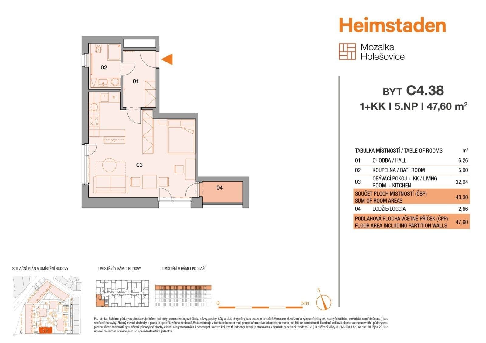 Studio flat to rent, 44 m², Vrbenského, Prague, Prague Studio flat to rent, 44 m², Vrbenského, Prague, Prague
