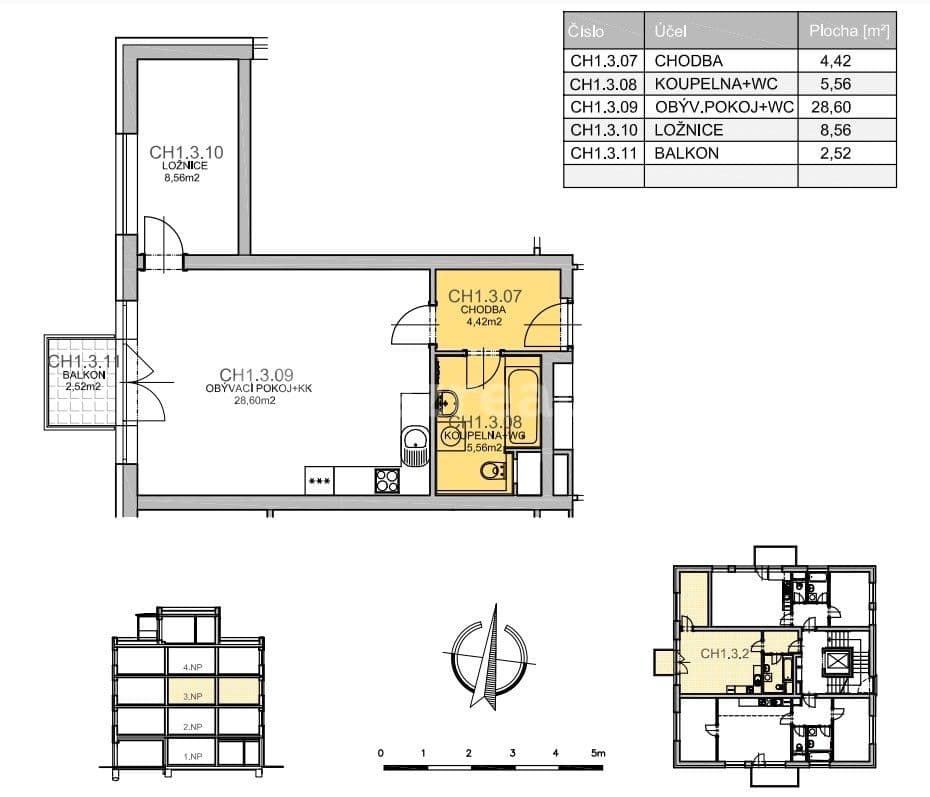 1 bedroom with open-plan kitchen flat to rent, 50 m², Za Lidkou, Kutná Hora, Středočeský Region 1 bedroom with open-plan kitchen flat to rent, 50 m², Za Lidkou, Kutná Hora, Středočeský Region
