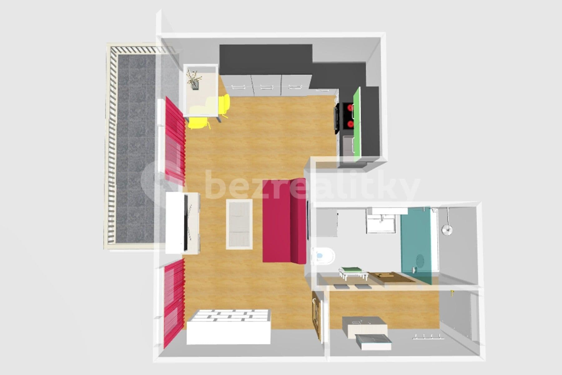 Studio flat to rent, 36 m², U Vodojemu, Brandýs nad Labem-Stará Boleslav, Středočeský Region Studio flat to rent, 36 m², U Vodojemu, Brandýs nad Labem-Stará Boleslav, Středočeský Region