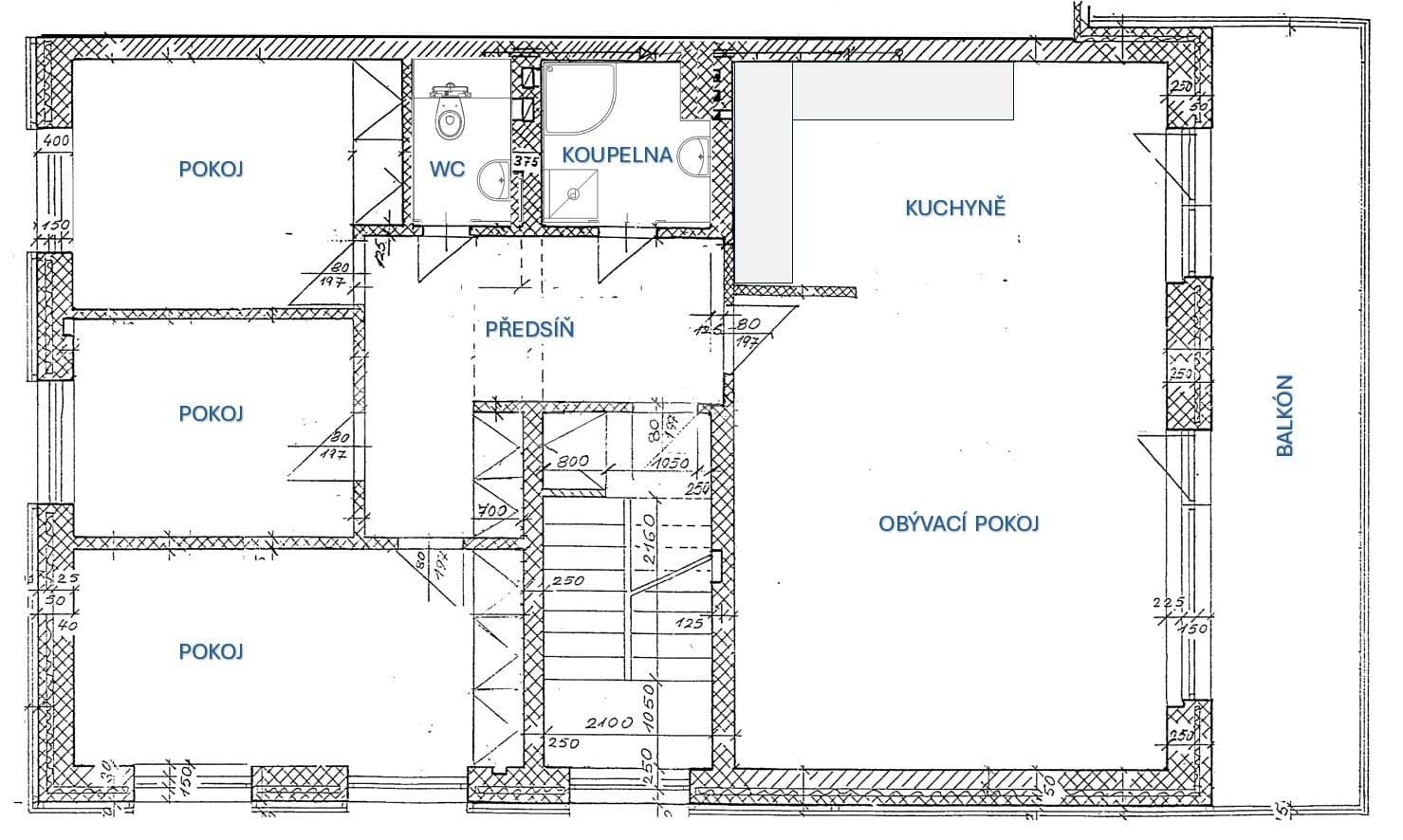 3 bedroom with open-plan kitchen flat to rent, 98 m², Kloboukova, Prague, Prague 3 bedroom with open-plan kitchen flat to rent, 98 m², Kloboukova, Prague, Prague