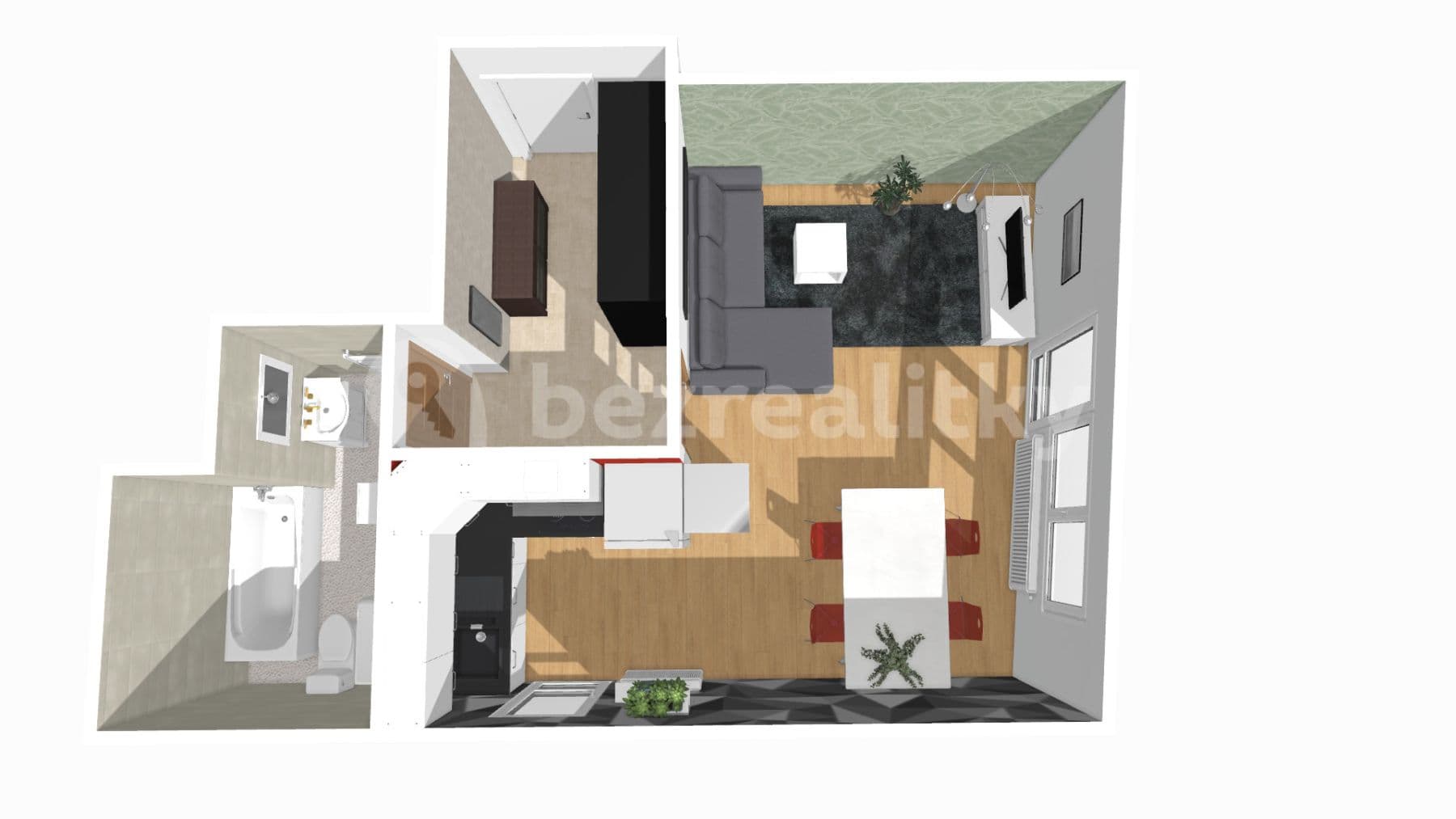 Studio flat to rent, 38 m², V Osikách, Prague, Prague Studio flat to rent, 38 m², V Osikách, Prague, Prague