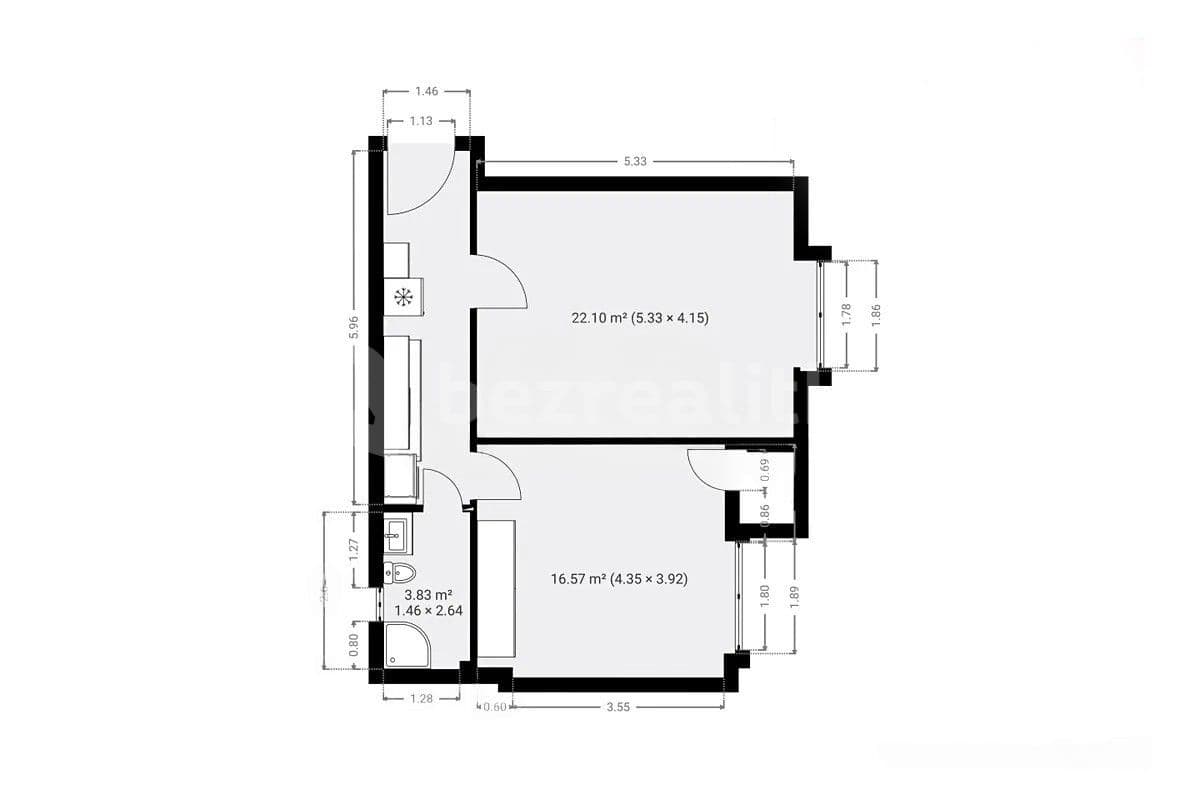 1 bedroom with open-plan kitchen flat to rent, 52 m², Čajkovského, Prague, Prague 1 bedroom with open-plan kitchen flat to rent, 52 m², Čajkovského, Prague, Prague