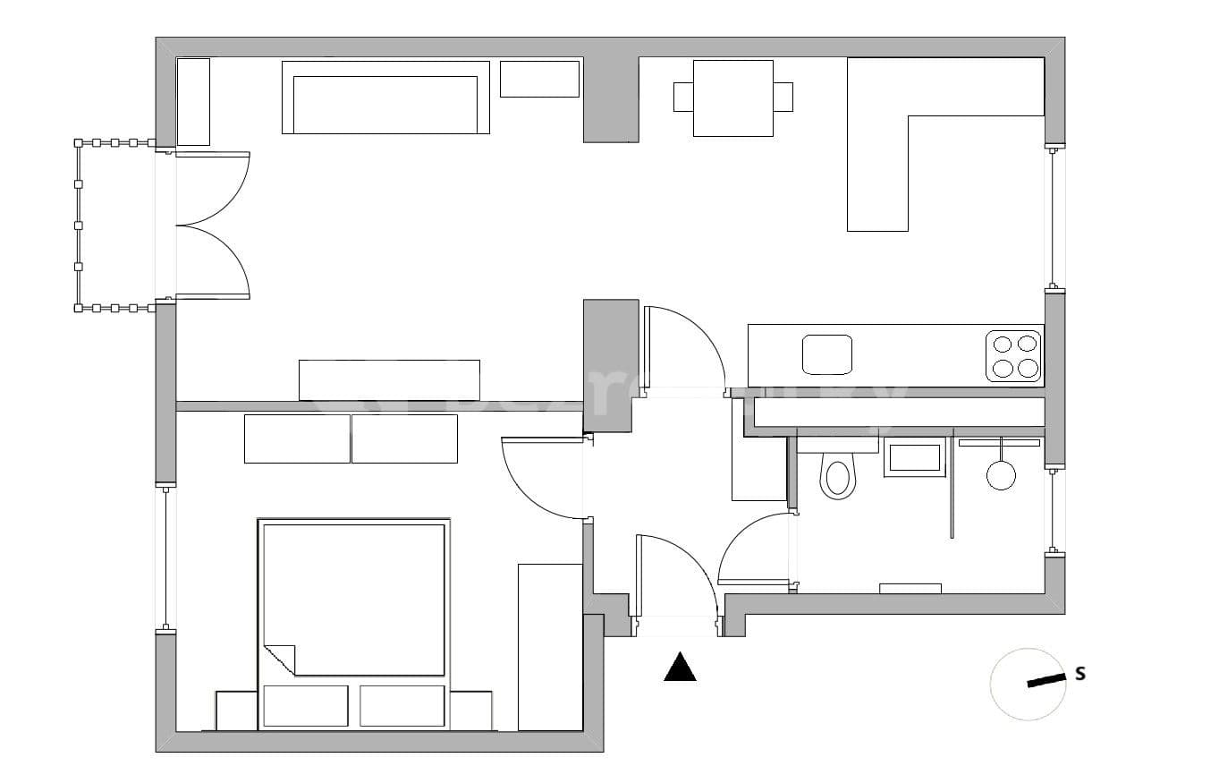 1 bedroom with open-plan kitchen flat to rent, 50 m², Jeremenkova, Prague, Prague 1 bedroom with open-plan kitchen flat to rent, 50 m², Jeremenkova, Prague, Prague
