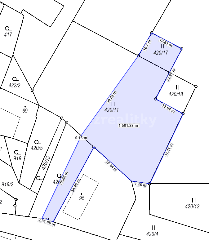 plot for sale, 1,281 m², Střemošice, Pardubický Region plot for sale, 1,281 m², Střemošice, Pardubický Region
