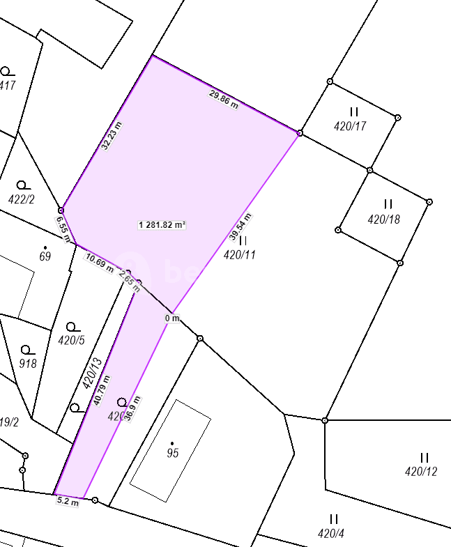 plot for sale, 1,281 m², Střemošice, Pardubický Region plot for sale, 1,281 m², Střemošice, Pardubický Region