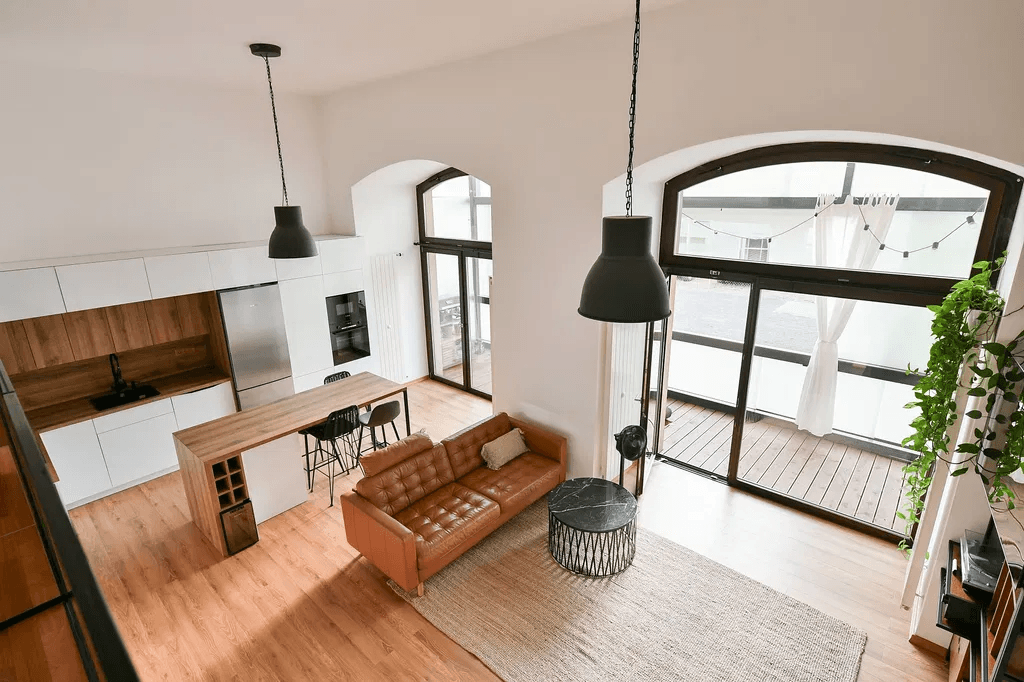 1 bedroom with open-plan kitchen flat to rent, 78 m², Šaldova, Prague, Prague 1 bedroom with open-plan kitchen flat to rent, 78 m², Šaldova, Prague, Prague