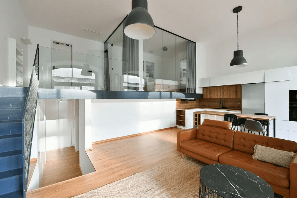 1 bedroom with open-plan kitchen flat to rent, 78 m², Šaldova, Prague, Prague 1 bedroom with open-plan kitchen flat to rent, 78 m², Šaldova, Prague, Prague