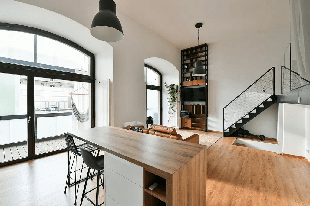 1 bedroom with open-plan kitchen flat to rent, 78 m², Šaldova, Prague, Prague 1 bedroom with open-plan kitchen flat to rent, 78 m², Šaldova, Prague, Prague