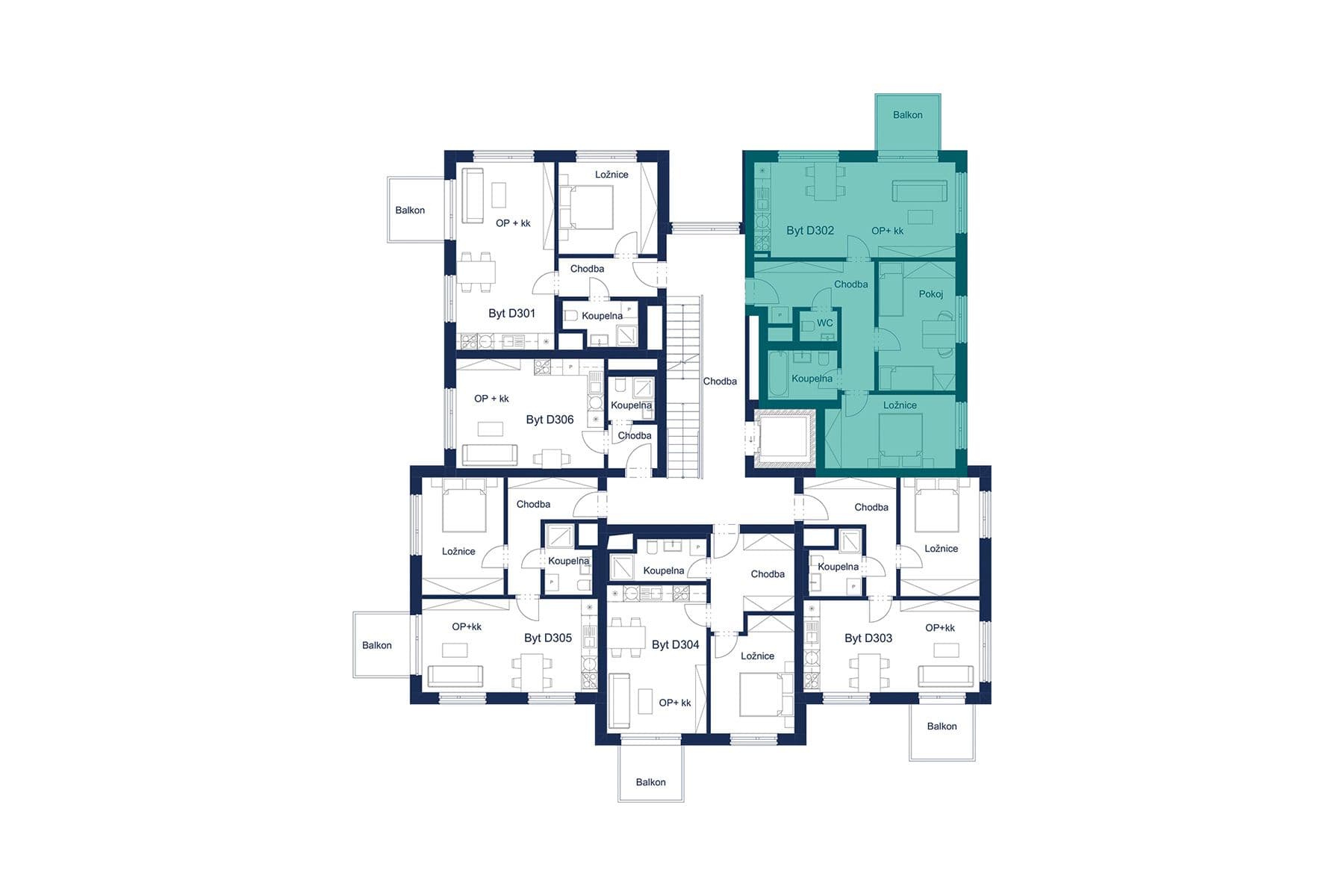 2 bedroom with open-plan kitchen flat for sale, 75 m², Huťská, Kladno, Středočeský Region 2 bedroom with open-plan kitchen flat for sale, 75 m², Huťská, Kladno, Středočeský Region