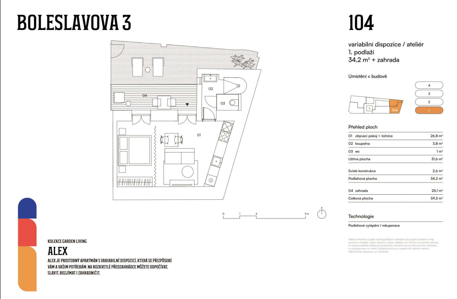 Studio flat to rent, 34 m², Boleslavova, Prague, Prague Studio flat to rent, 34 m², Boleslavova, Prague, Prague