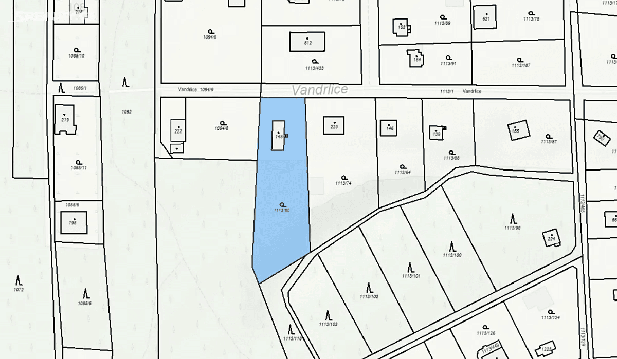 plot for sale, 1,679 m², Líšnice, Středočeský Region plot for sale, 1,679 m², Líšnice, Středočeský Region
