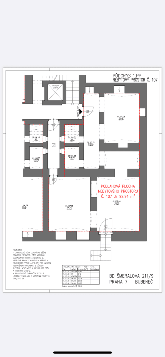 non-residential property to rent, 80 m², Šmeralova, Prague, Prague non-residential property to rent, 80 m², Šmeralova, Prague, Prague
