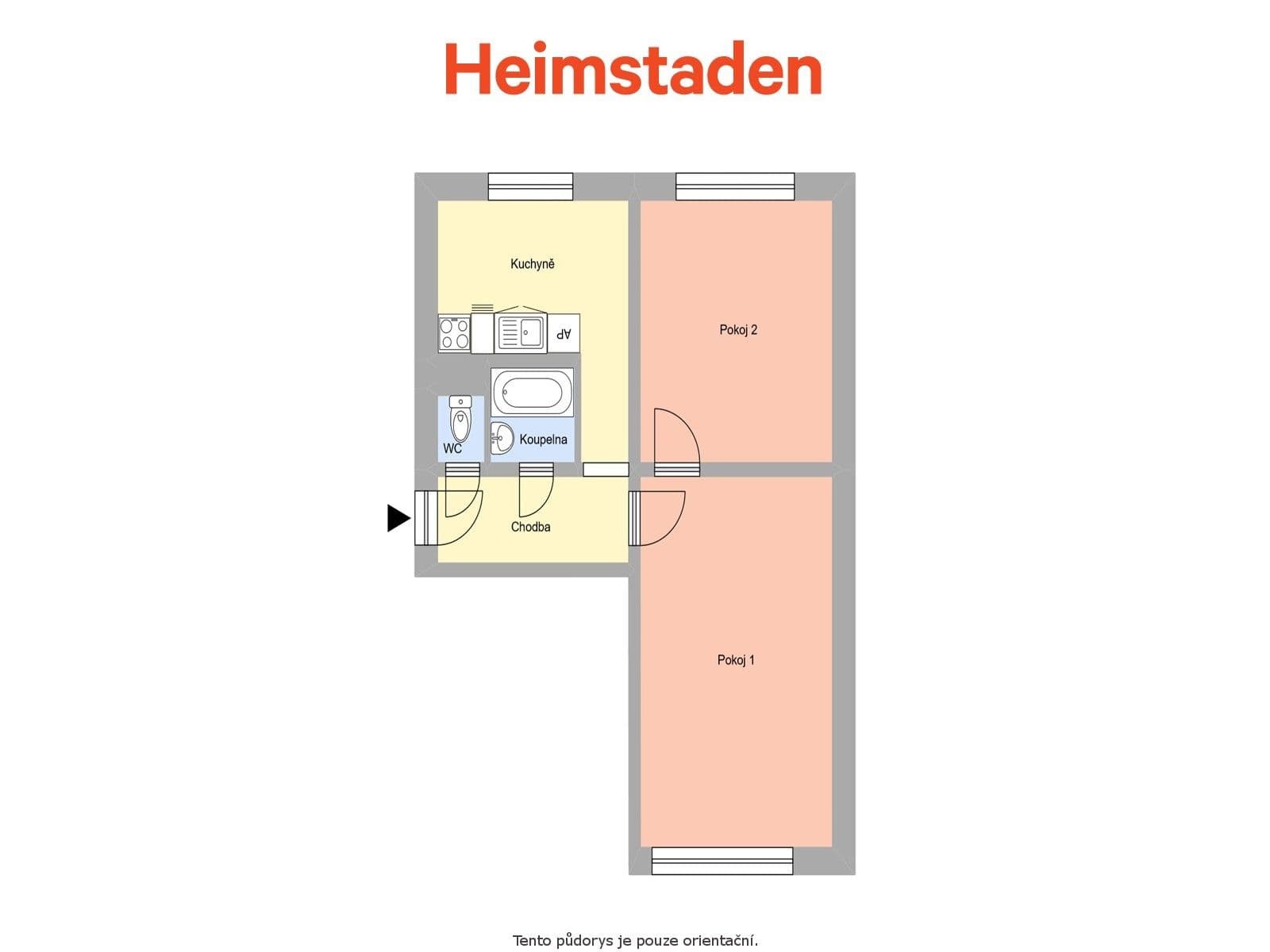 2 bedroom flat to rent, 49 m², Na Nábřeží, Havířov, Moravskoslezský Region 2 bedroom flat to rent, 49 m², Na Nábřeží, Havířov, Moravskoslezský Region