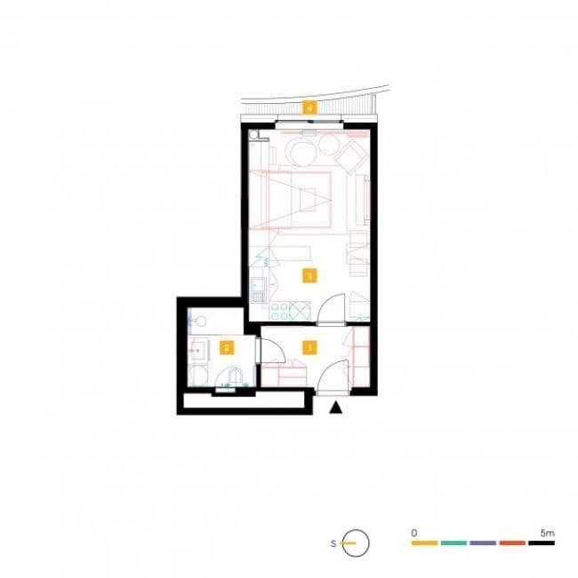 Studio flat to rent, 30 m², Mukařovského, Prague, Prague Studio flat to rent, 30 m², Mukařovského, Prague, Prague