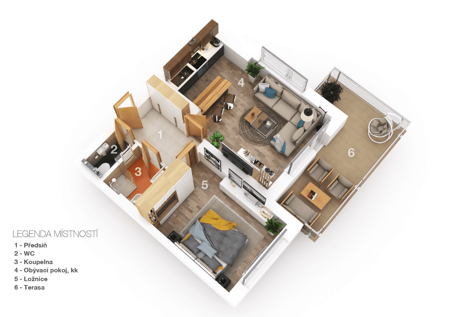 1 bedroom with open-plan kitchen flat to rent, 65 m², Chudčická, Brno, Jihomoravský Region 1 bedroom with open-plan kitchen flat to rent, 65 m², Chudčická, Brno, Jihomoravský Region
