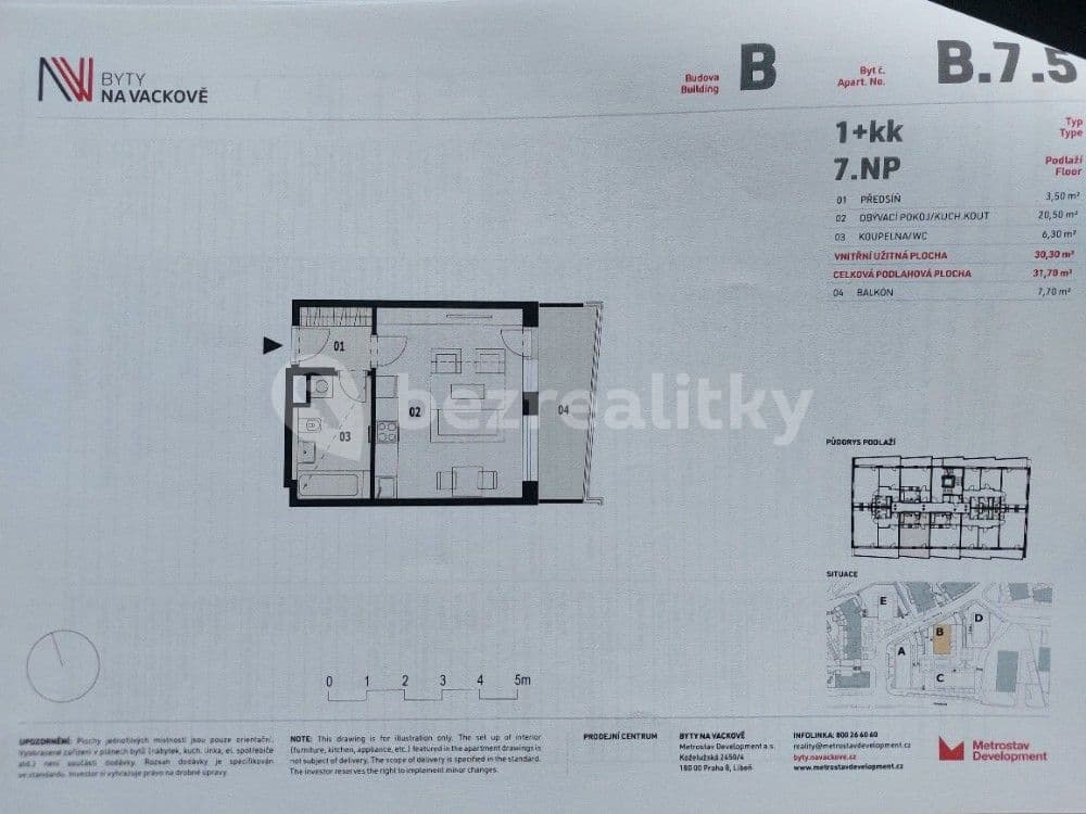 Studio flat to rent, 32 m², Olgy Havlové, Prague, Prague Studio flat to rent, 32 m², Olgy Havlové, Prague, Prague