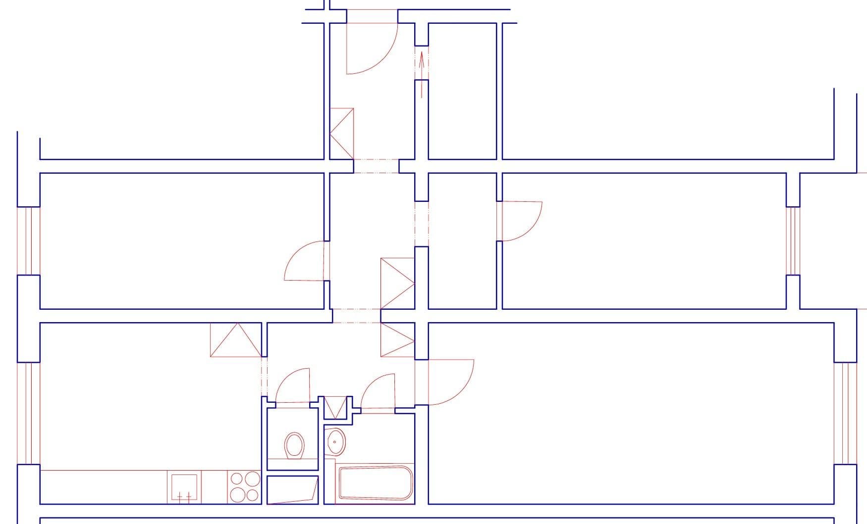 3 bedroom flat to rent, 79 m², Kpt. Stránského, Prague, Prague 3 bedroom flat to rent, 79 m², Kpt. Stránského, Prague, Prague