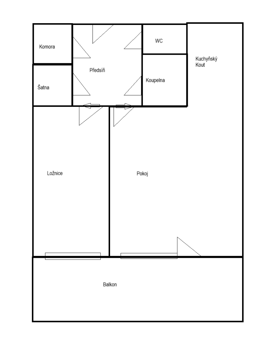 1 bedroom with open-plan kitchen flat to rent, 46 m², Moldavská, Brno, Jihomoravský Region 1 bedroom with open-plan kitchen flat to rent, 46 m², Moldavská, Brno, Jihomoravský Region