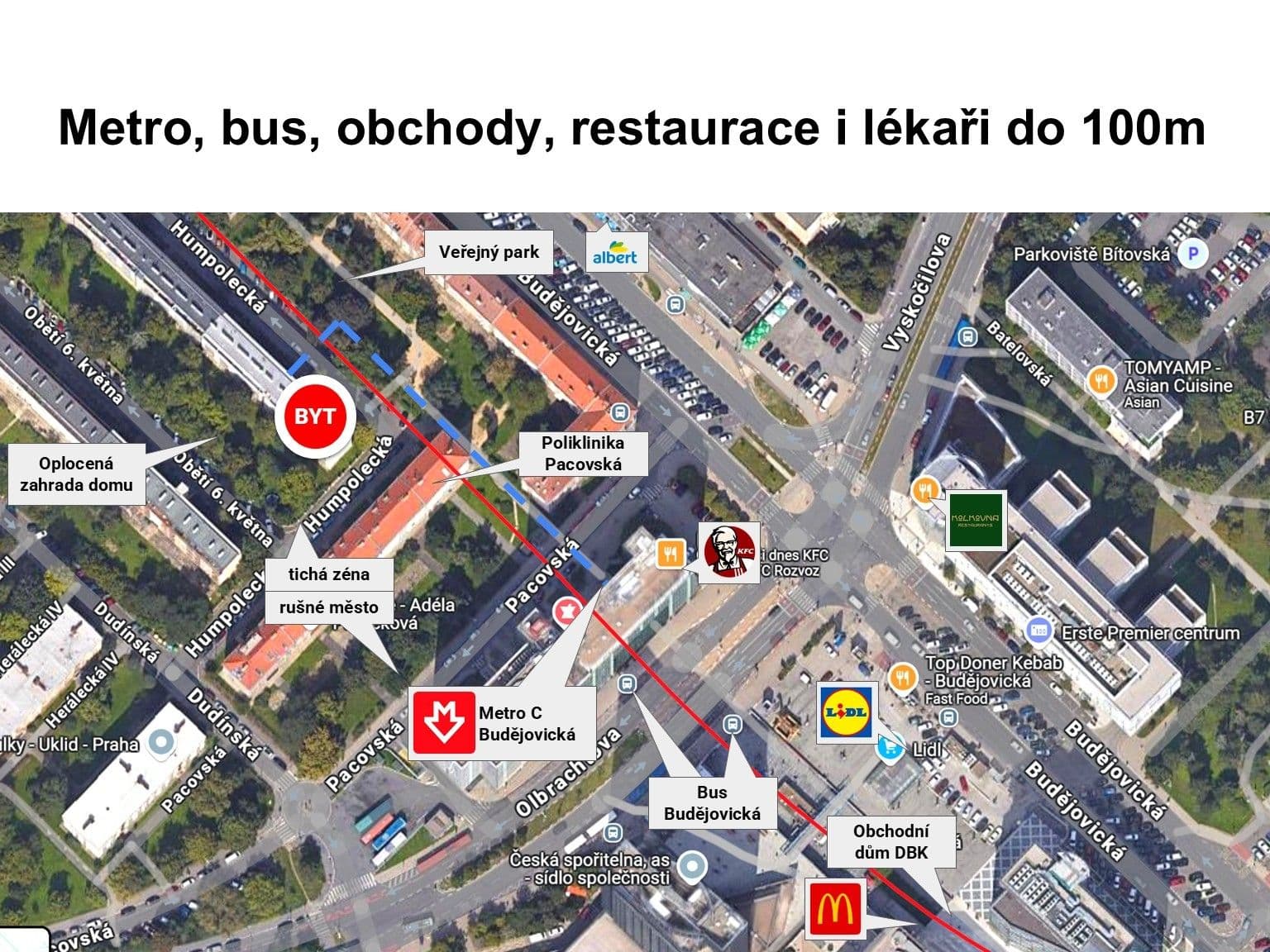 1 bedroom with open-plan kitchen flat to rent, 42 m², Humpolecká, Prague, Prague 1 bedroom with open-plan kitchen flat to rent, 42 m², Humpolecká, Prague, Prague