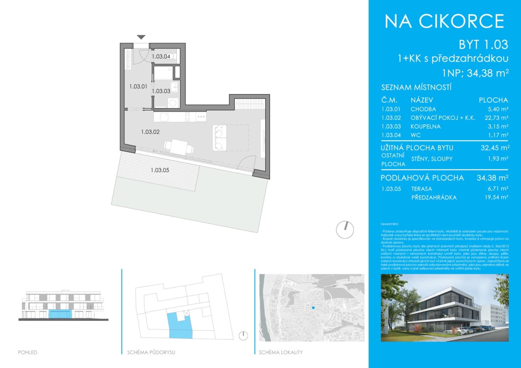 Studio flat for sale, 34 m², Na Cikorce, Prague, Prague Studio flat for sale, 34 m², Na Cikorce, Prague, Prague
