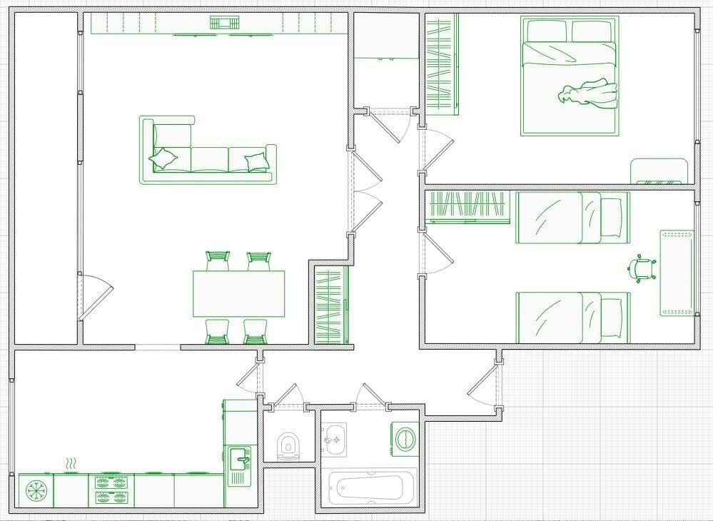 3 bedroom flat for sale, 81 m², Vlčkova, Prague, Prague 3 bedroom flat for sale, 81 m², Vlčkova, Prague, Prague