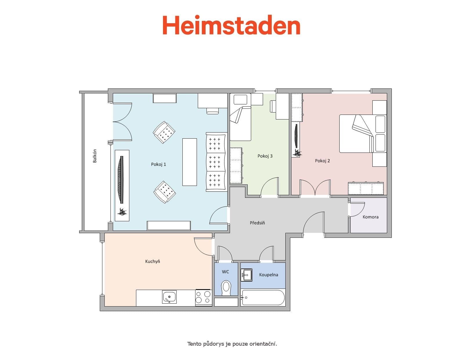 3 bedroom flat to rent, 69 m², Okružní, Orlová, Moravskoslezský Region 3 bedroom flat to rent, 69 m², Okružní, Orlová, Moravskoslezský Region