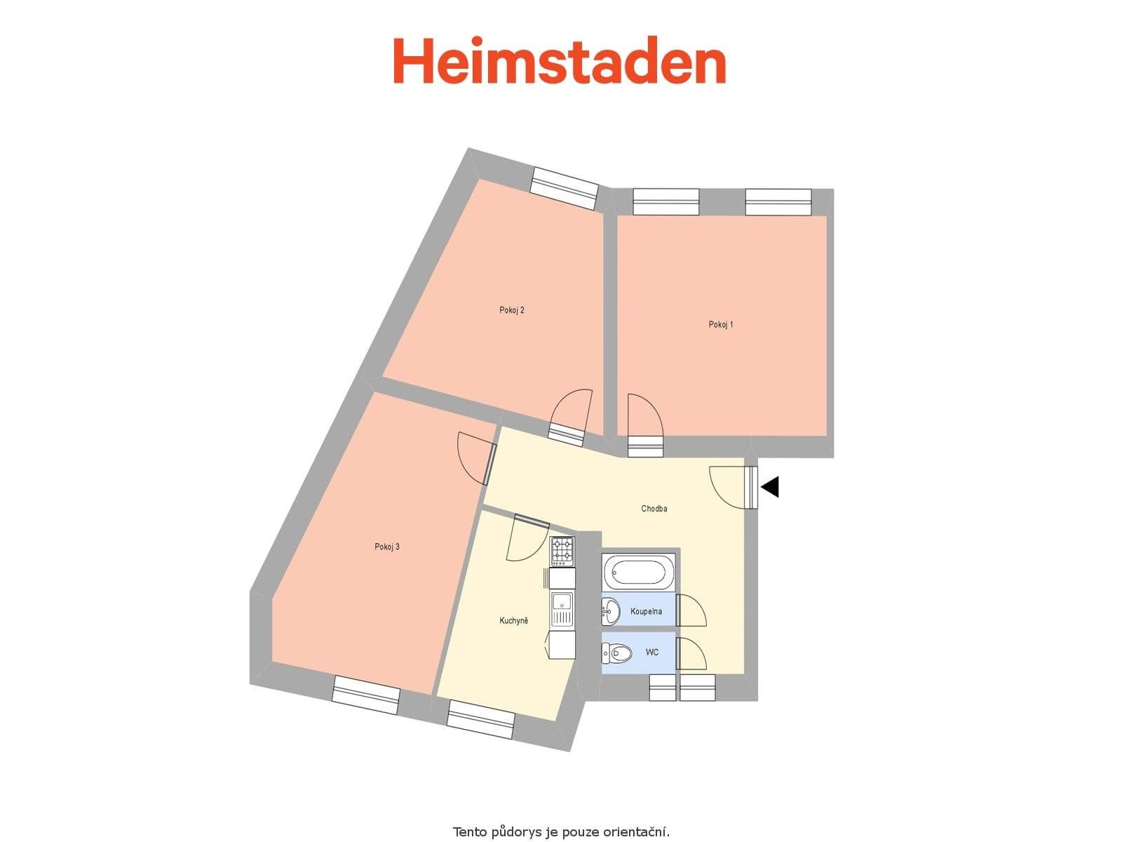 3 bedroom flat to rent, 73 m², U Stromovky, Havířov, Moravskoslezský Region 3 bedroom flat to rent, 73 m², U Stromovky, Havířov, Moravskoslezský Region