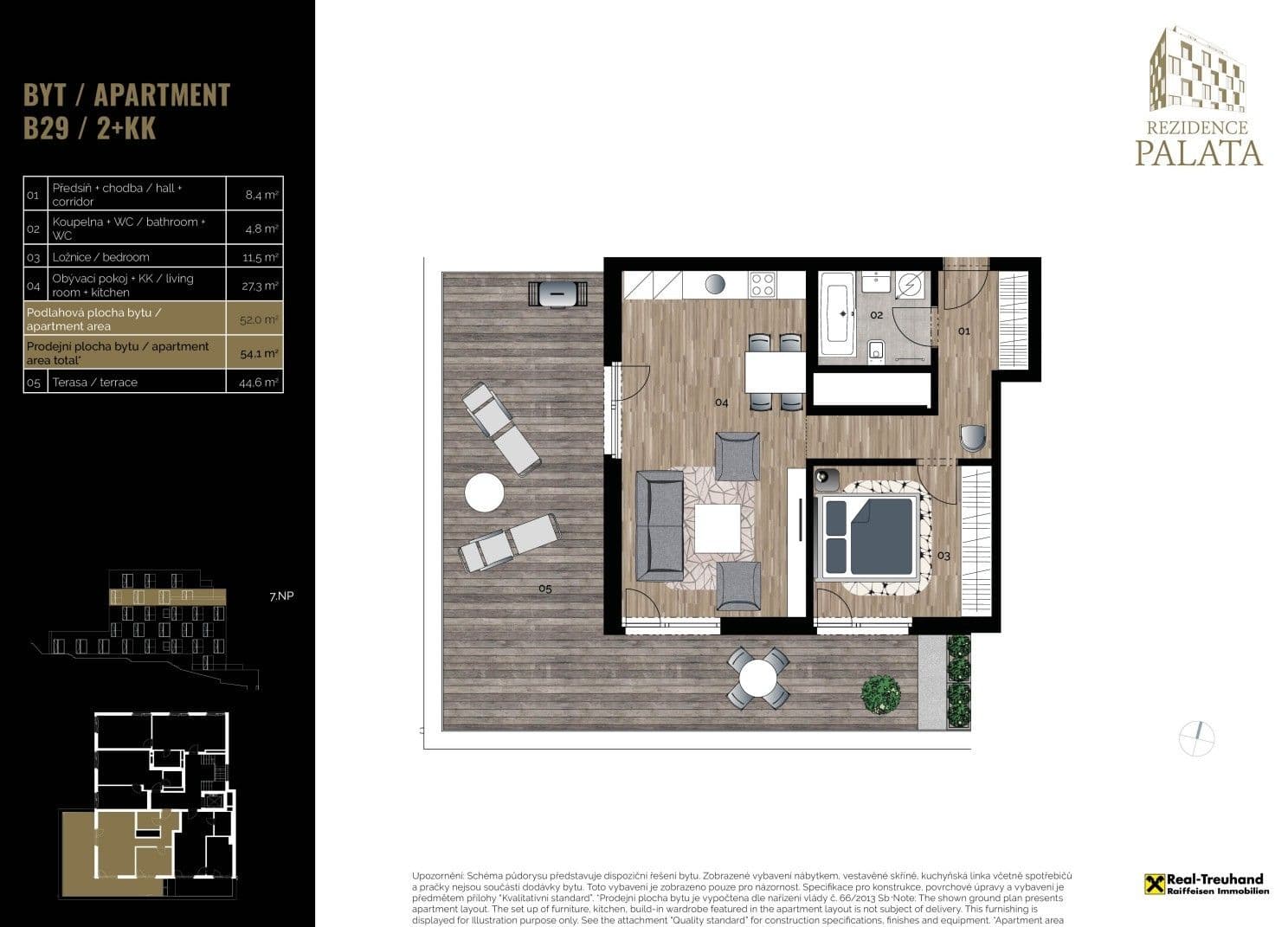 1 bedroom with open-plan kitchen flat to rent, 54 m², Holečkova, Prague, Prague 1 bedroom with open-plan kitchen flat to rent, 54 m², Holečkova, Prague, Prague