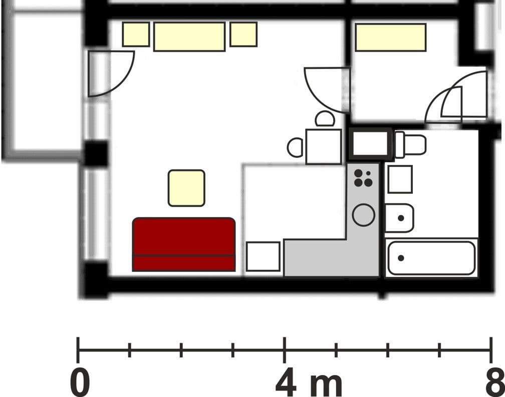 Studio flat to rent, 37 m², Boloňská, Prague, Prague Studio flat to rent, 37 m², Boloňská, Prague, Prague
