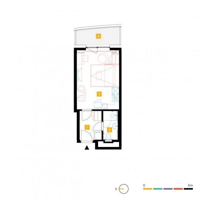 Studio flat to rent, 27 m², Mukařovského, Prague, Prague Studio flat to rent, 27 m², Mukařovského, Prague, Prague