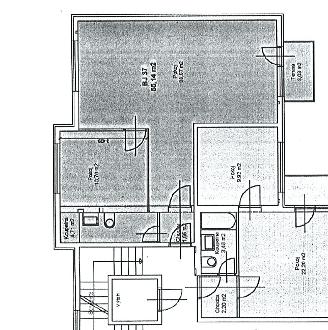 1 bedroom with open-plan kitchen flat to rent, 55 m², Braunerova, Prague, Prague 1 bedroom with open-plan kitchen flat to rent, 55 m², Braunerova, Prague, Prague