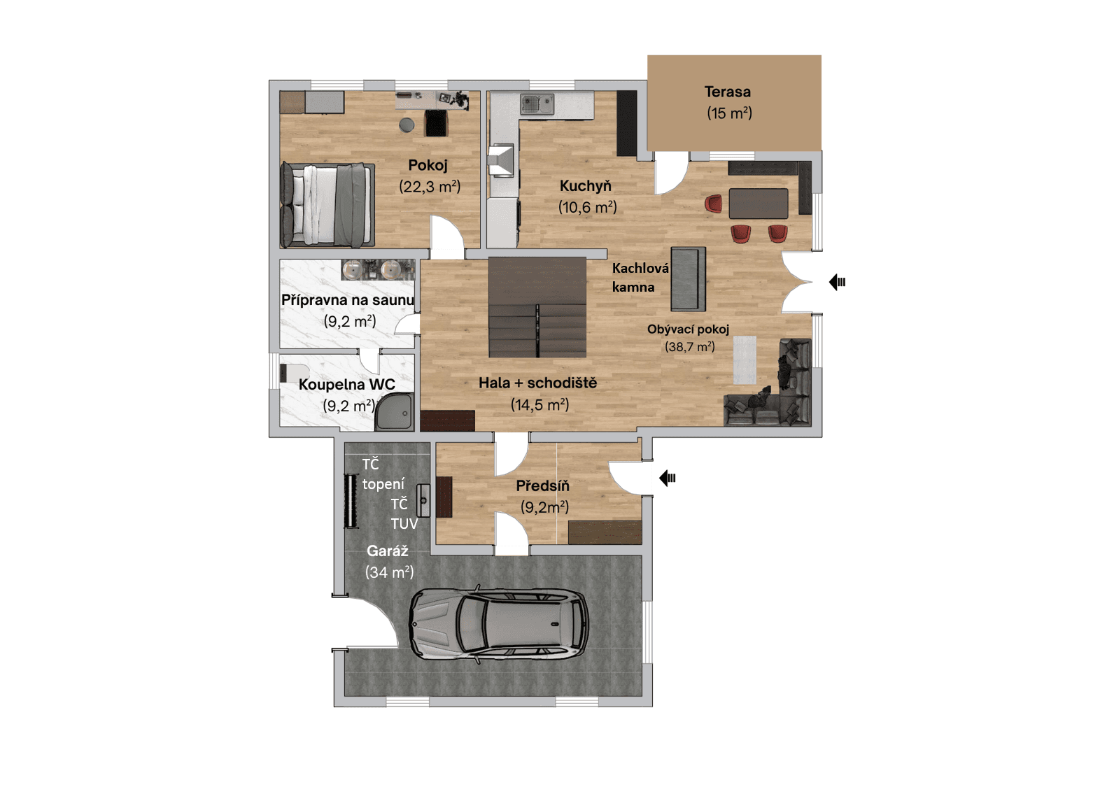 house for sale, 296 m², Ke Kaménce, Louňovice, Středočeský Region house for sale, 296 m², Ke Kaménce, Louňovice, Středočeský Region