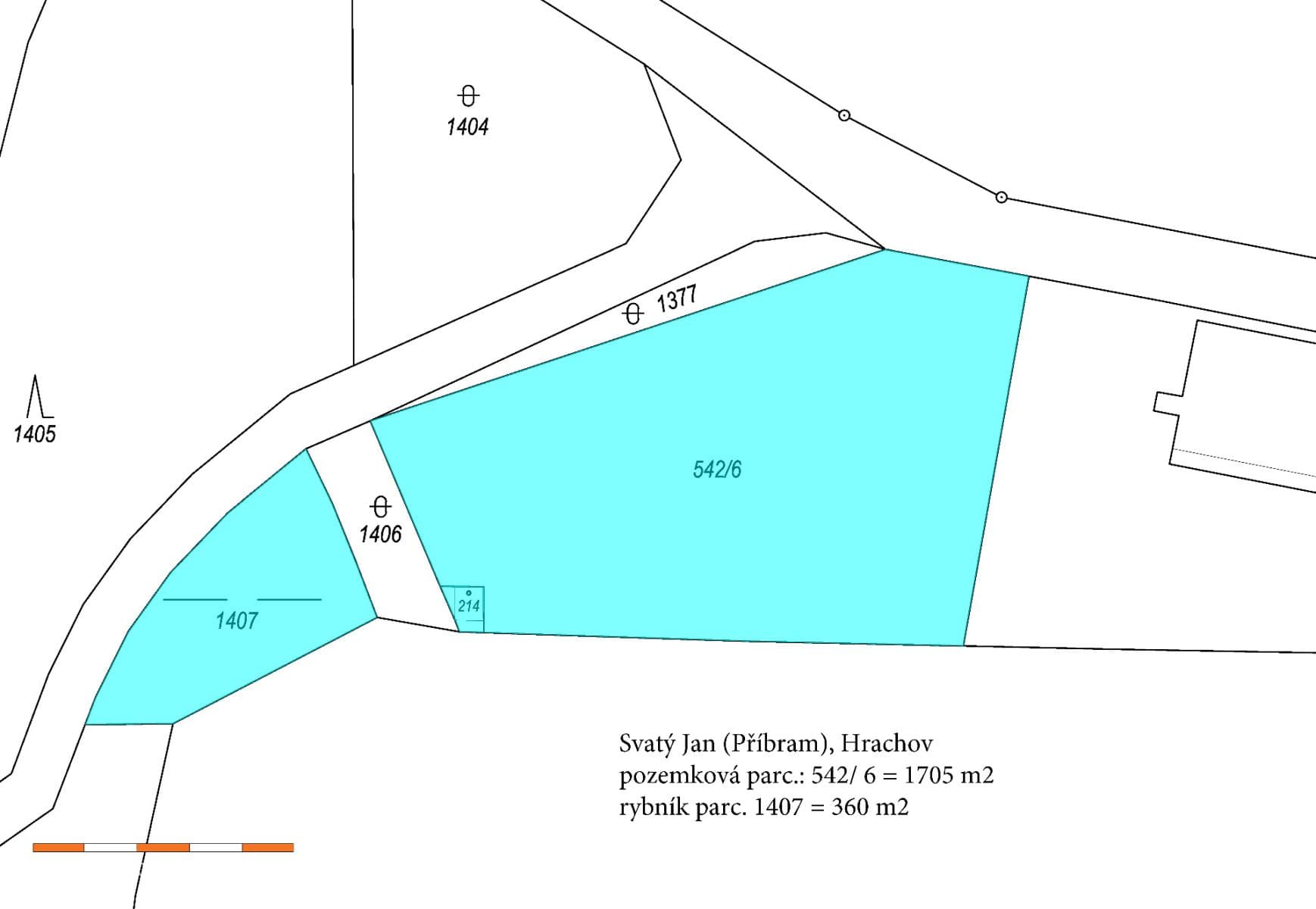 plot for sale, 2,065 m², Svatý Jan, Středočeský Region plot for sale, 2,065 m², Svatý Jan, Středočeský Region