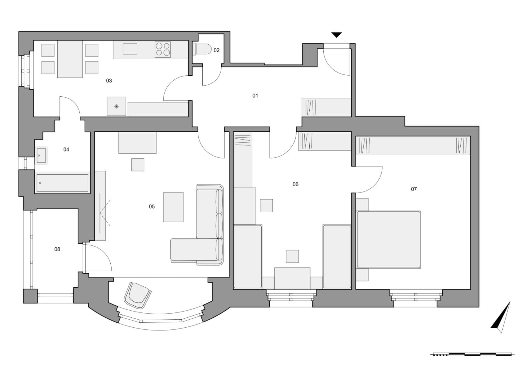 3 bedroom flat for sale, 99 m², Na Václavce, Prague, Prague 3 bedroom flat for sale, 99 m², Na Václavce, Prague, Prague