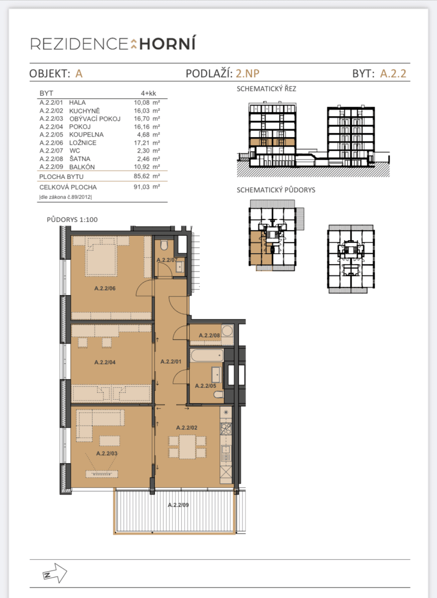 2 bedroom with open-plan kitchen flat to rent, 91 m², Horní, Brno, Jihomoravský Region 2 bedroom with open-plan kitchen flat to rent, 91 m², Horní, Brno, Jihomoravský Region